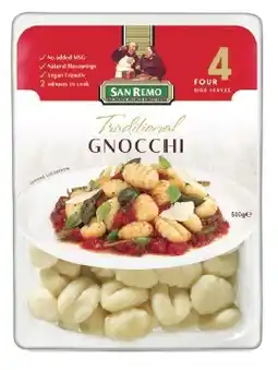 IGA San Remo Traditional Gnocchi offer