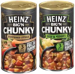 IGA Heinz Big’N Chunky Soup 520‑535g Selected Varieties offer