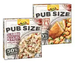 IGA McCain Pub Size Frozen Meal 480‑500g Selected Varieties offer