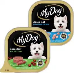 IGA My Dog Wet Dog Food Selected Varieties offer