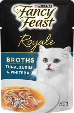 IGA Purina Fancy Feast Royale Broths Tuna, Surimi & Whitebait Wet Cat Food offer