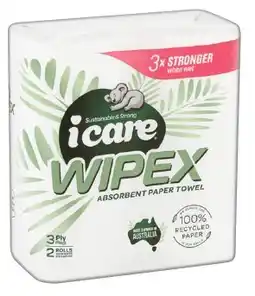 IGA Icare Wipex 100% Recycled Paper Towel 3 Ply offer