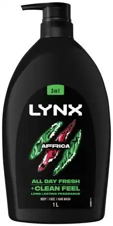 IGA Lynx 3‑in‑1 Body Face Hair Wash Africa offer