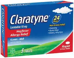 IGA Claratyne Hayfever Allergy Relief Tablets offer
