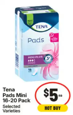 IGA Tena Pads Mini offer