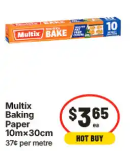 IGA Multix Baking Paper offer