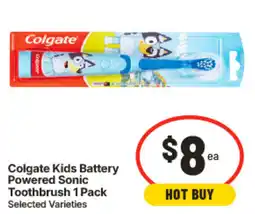IGA Colgate Kids Battery Powered Sonic Toothbrush offer