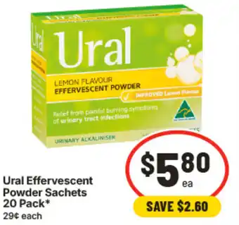 IGA Ural Effervescent Powder Sachets offer