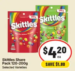 IGA Skittles Share Pack offer