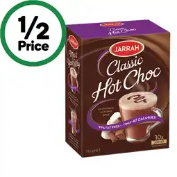 Woolworths Jarrah Coffee Tins 250g or Hot Chocolate Sachets Pk 10 offer