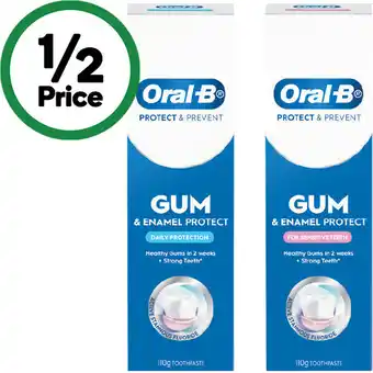 Woolworths Oral-B Gum & Enamel Protect Toothpaste offer