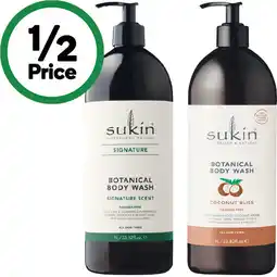 Woolworths Sukin Body Wash offer