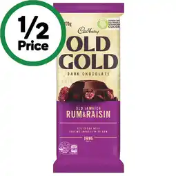 Woolworths Cadbury Old Gold Chocolate Blocks offer