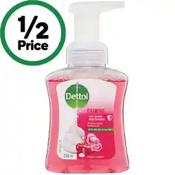 Woolworths Dettol Antibacterial Foam Handwash Pump offer