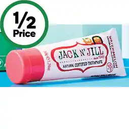 Woolworths Jack N' Jill Natural Toothpaste offer