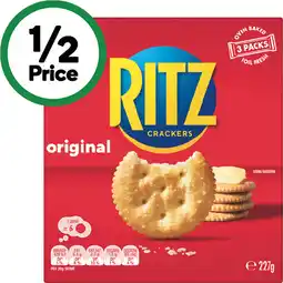 Woolworths Ritz Crackers offer