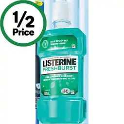 Woolworths Listerine Antibacterial Mouthwash offer