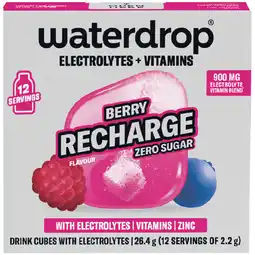Woolworths Waterdrop Daily Hydration Cubes x Pk 12 offer