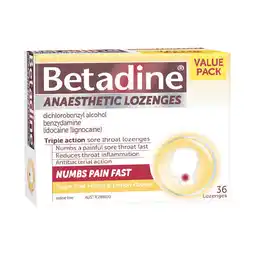 Woolworths Betadine Anaesthetic Sore Throat Lozenges‡ offer