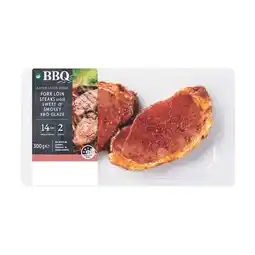 Woolworths Woolworths BBQ Australian Pork Loin Steaks with Sweet & Smokey BBQ Glaze – From the Meat Dept offer