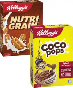Coles Kellogg's Nutri Grain 290g or Coco Pops 320g offer