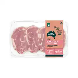 Woolworths Australian Pork Scotch Fillet Steak offer