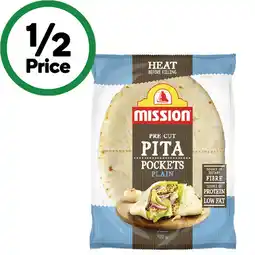 Woolworths Mission Pita Pocket Varieties offer