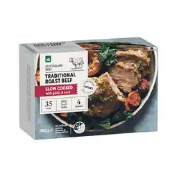 Woolworths Woolworths Slow Cooked Traditional Roast Beef with Garlic & Herb offer