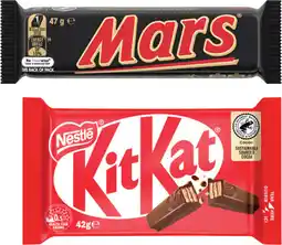 Coles Mars or Nestlé Chocolate Bar 35g-50g offer