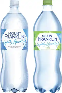 Coles Mt Franklin Lightly Sparkling Water offer
