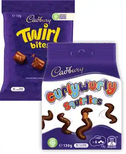 Coles Cadbury Chocolate Bites or Balls 120g-142g offer