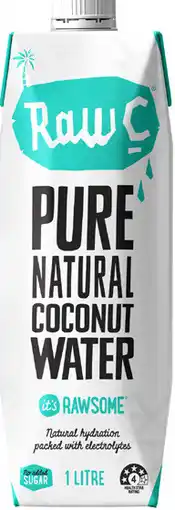 Coles Raw C Coconut Water offer