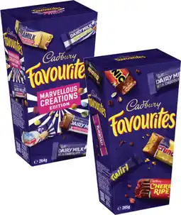 Coles Cadbury Favourites-265g offer