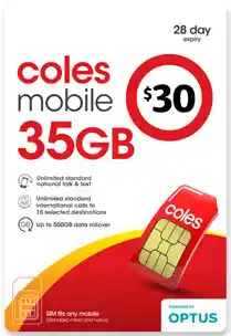 Coles Coles Mobile $30 Prepaid SIM offer