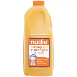 Woolworths Nudie Nothing But Oranges with Pulp – From the Fridge offer