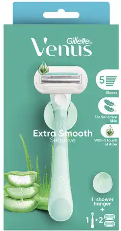 Coles Gillette Venus Extra Smooth Sensitive Razor Kit with 2 Refill Blades 1 Each offer