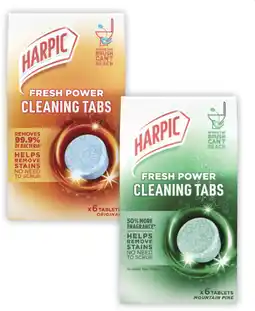 Coles Harpic Fresh Power Cleaning Tabs offer