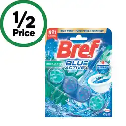 Woolworths Bref Active or Deluxe Toilet Rim Block 50g offer