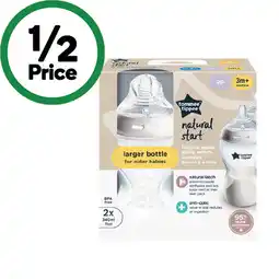Woolworths Tommee Tippee Natural Start Bottles offer