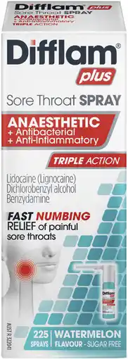 Coles Difflam Plus Anaesthetic Sore Throat Spray offer