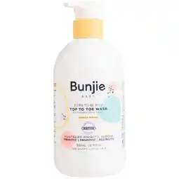Woolworths Bunjie Baby Top To Toe Wash Sensitive Probiotic Skincare offer