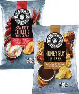Coles Red Rock Deli Potato Chips-170g offer