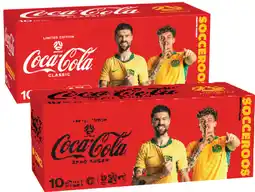 Coles Coca-Cola, Fanta or Sprite Soft Drink 10x375mL offer