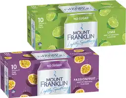 Coles Mt Franklin Lightly Sparkling Water offer