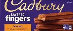 Coles Cadbury Layered Fingers offer
