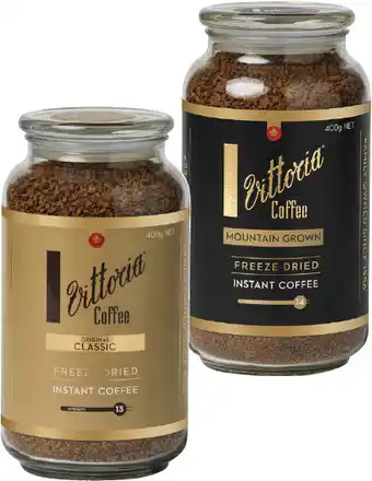 Coles Vittoria Freeze Dried Instant Coffee offer