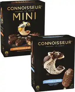 Coles Connoisseur Ice Cream Sticks-6 Pack 320mL-400mL offer