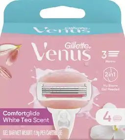 Coles Gillette Venus White Tea Comfortglide Razor Blades offer