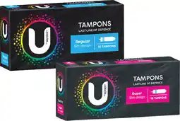 Coles U By Kotex Tampons Regular or Super 16 Pack offer