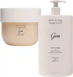 Coles Gem Skin Loving Body Wash 900mL or Body Scrub 510mL offer